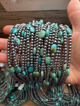 Load image into Gallery viewer, 15-Inch Turquoise Necklace with 4mm & 5mm Beads