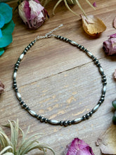 Load image into Gallery viewer, 15” Torpedo Bead Necklace – Sterling Silver