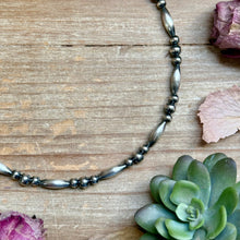 Load image into Gallery viewer, 15” Torpedo Bead Necklace – Sterling Silver