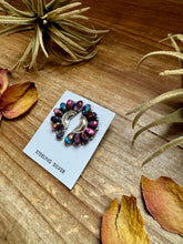 Load image into Gallery viewer, Half Cluster Earrings – Pink Dahlia & Sterling Silver