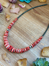 Load image into Gallery viewer, 23” Red Spiny Graduated Necklace