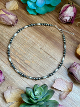 Load image into Gallery viewer, 15” Torpedo Bead Necklace – Sterling Silver
