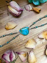 Load image into Gallery viewer, Sterling Silver & Turquoise Choker – 13” + Extender – Handmade In-House by The Bijoux FAB