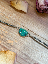 Load image into Gallery viewer, Sterling Silver & Turquoise Choker – 13” + Extender – Handmade In-House by The Bijoux FAB