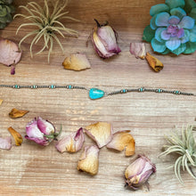 Load image into Gallery viewer, Sterling Silver & Turquoise Choker – 13” + Extender – Handmade In-House by The Bijoux FAB