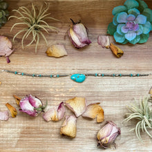 Load image into Gallery viewer, Sterling Silver & Turquoise Choker – 13” + Extender – Handmade In-House by The Bijoux FAB