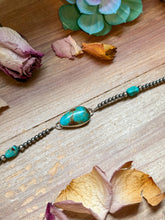 Load image into Gallery viewer, Sterling Silver & Turquoise Choker – 13” + Extender – Handmade In-House by The Bijoux FAB