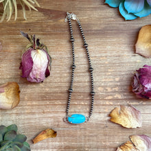 Load image into Gallery viewer, Sterling Silver & Turquoise Choker – 13” + Extender