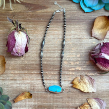 Load image into Gallery viewer, Sterling Silver & Turquoise Choker – 13” + Extender