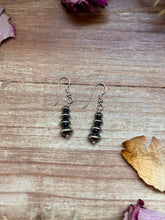 Load image into Gallery viewer, Sterling Silver Saucer Pearl Dangle Earrings – Handmade by Colby Ogg & Addalie Ogg – USA Made