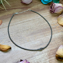 Load image into Gallery viewer, Sterling Silver Pearl & Labradorite Necklace – 16”