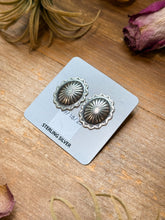 Load image into Gallery viewer, Sterling Silver Concho Stud Earrings