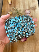 Load image into Gallery viewer, Golden Hills Turquoise & Sterling Silver Pearl Necklace – 16 Inch