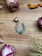 Load image into Gallery viewer, Sterling Silver Horse Pendant with Turquoise