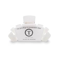 Load image into Gallery viewer, teleties coconut white medium hair clip
