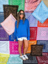 Load image into Gallery viewer, royal blue sweatshirt
