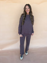 Load image into Gallery viewer, staying cozy stripe set
