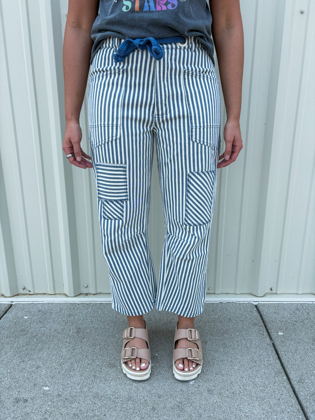 stripe jeans