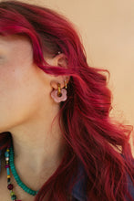 Load image into Gallery viewer, beljoy color me daisy hoop earrings
