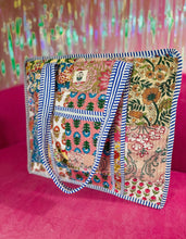 Load image into Gallery viewer, wildflower quilted tote bag
