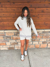 Load image into Gallery viewer, falling for you stripe set - grey
