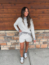 Load image into Gallery viewer, falling for you stripe set - grey
