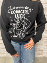 Load image into Gallery viewer, cowgirl luck sweatshirt
