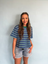 Load image into Gallery viewer, striped tee - blue
