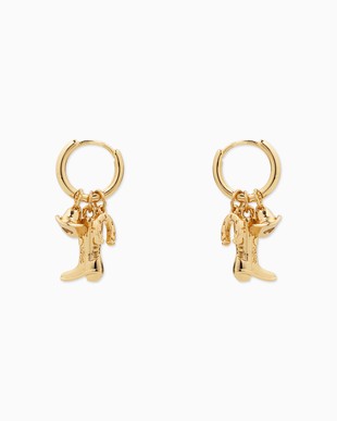 western charm earrings