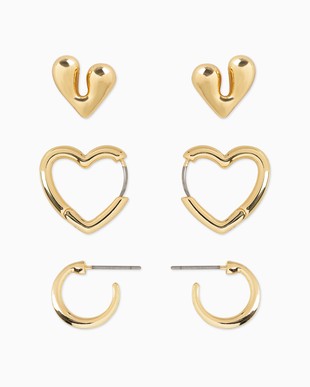heart earring set