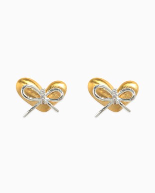 heart stud earrings