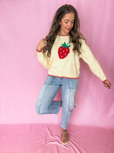 Load image into Gallery viewer, sweet as a strawberry sweater
