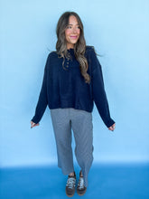Load image into Gallery viewer, the evie plaid pants - navy
