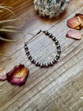 Load image into Gallery viewer, 3 mm &amp; 6 mm Sterling Silver Pearls bracelet
