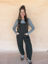 Load image into Gallery viewer, charcoal overalls
