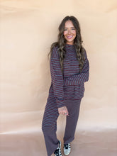 Load image into Gallery viewer, staying cozy stripe set
