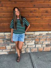 Load image into Gallery viewer, striped tee - green
