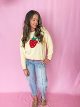 Load image into Gallery viewer, sweet as a strawberry sweater
