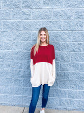 Load image into Gallery viewer, be your best sweater - crimson

