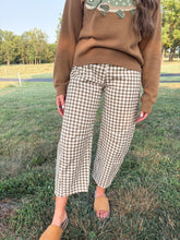 Load image into Gallery viewer, gingham pants - brown
