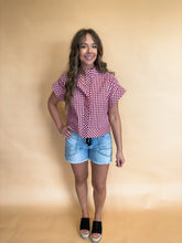 Load image into Gallery viewer, cherry pie gingham top
