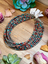 Load image into Gallery viewer, 14” Pink sea sediment Choker – Sterling Silver Pearls
