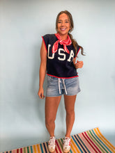 Load image into Gallery viewer, usa sweater top
