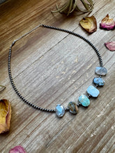 Load image into Gallery viewer, Peruvian Opal choker and Sterling Silver Pearls
