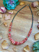 Load image into Gallery viewer, 23” Red Spiny Graduated Necklace
