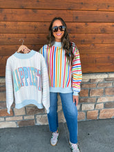 Load image into Gallery viewer, happiest stripe reversible mockneck
