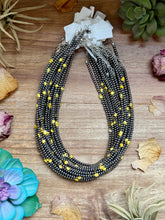 Load image into Gallery viewer, 15” Palomino Turquoise Necklace – Sterling Silver Pearls
