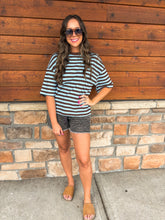 Load image into Gallery viewer, starstruck stripe top - blue
