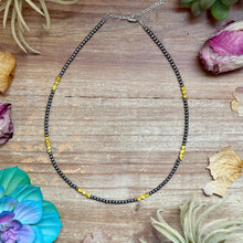 Load image into Gallery viewer, 16.5” Palomino Turquoise Necklace – Sterling Silver Pearls
