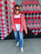 Load image into Gallery viewer, striped sweater jacket

